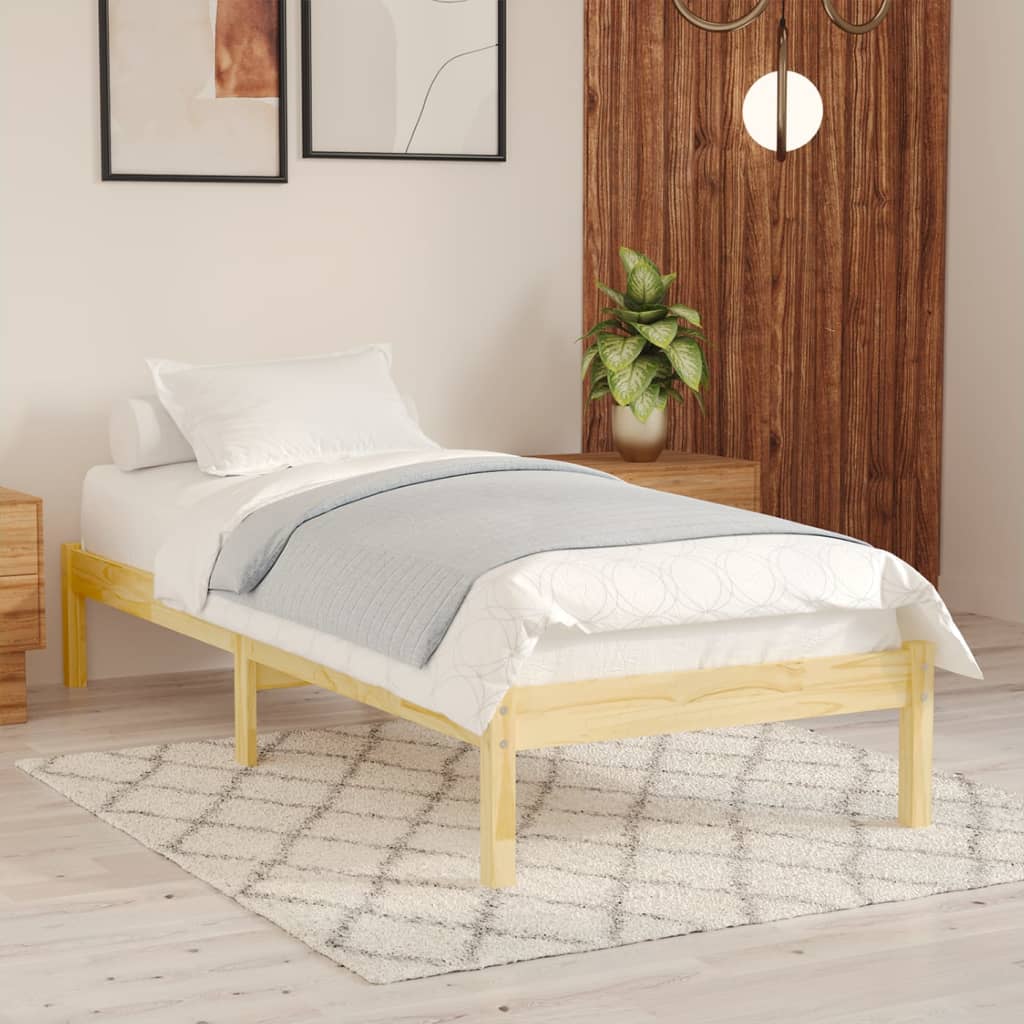 Bedframe massief hout 90x190 cm is nu te koop bij PeponiXL, paradijselijk wonen!