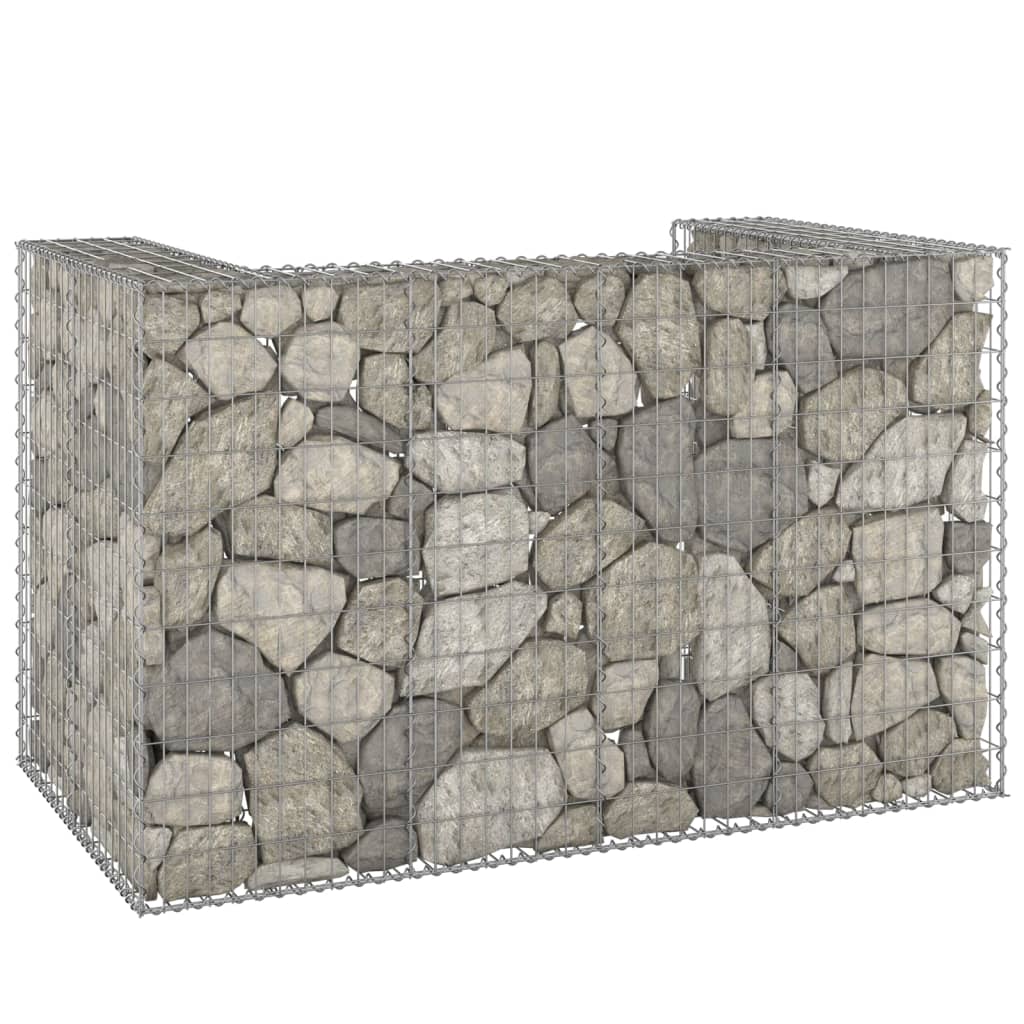 Schanskorf voor containers 180x100x110 cm gegalvaniseerd staal is nu te koop bij PeponiXL, paradijselijk wonen!