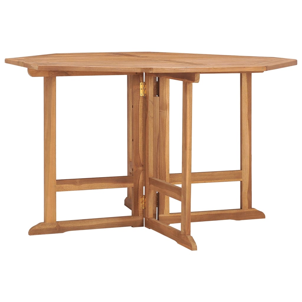 Tuintafel inklapbaar 110x110x75 cm massief teakhout is nu te koop bij PeponiXL, paradijselijk wonen!