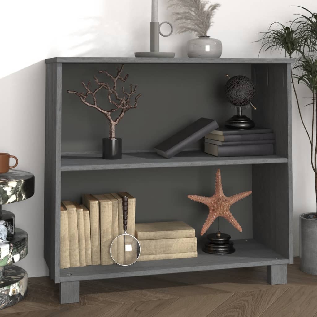 Dressoir HAMAR 85x35x80 massief grenenhout donkergrijs is nu te koop bij PeponiXL, paradijselijk wonen!