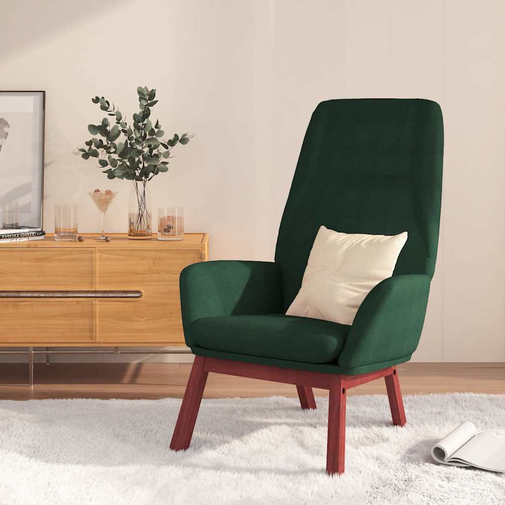 Relaxstoel stof donkergoen is nu te koop bij PeponiXL, paradijselijk wonen!