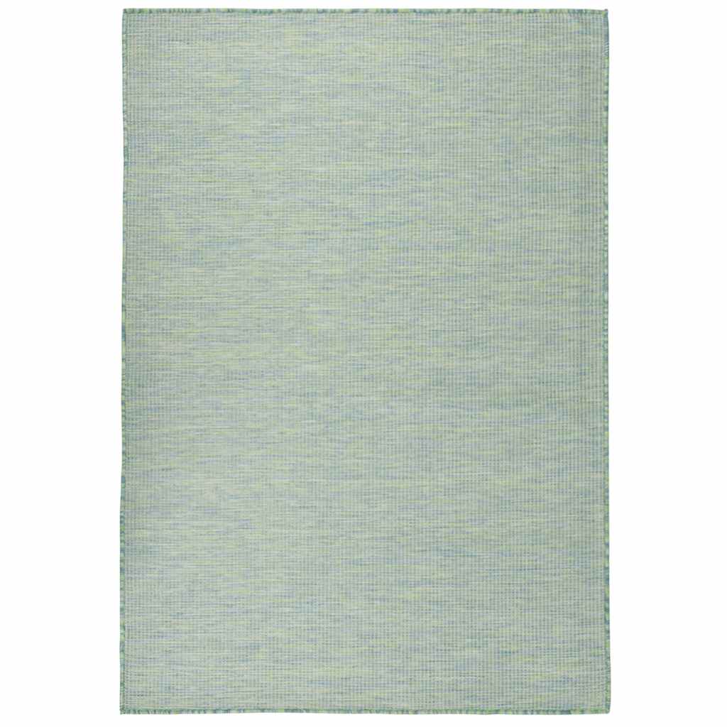 Buitenkleed platgeweven 160x230 cm turquoise is nu te koop bij PeponiXL, paradijselijk wonen!