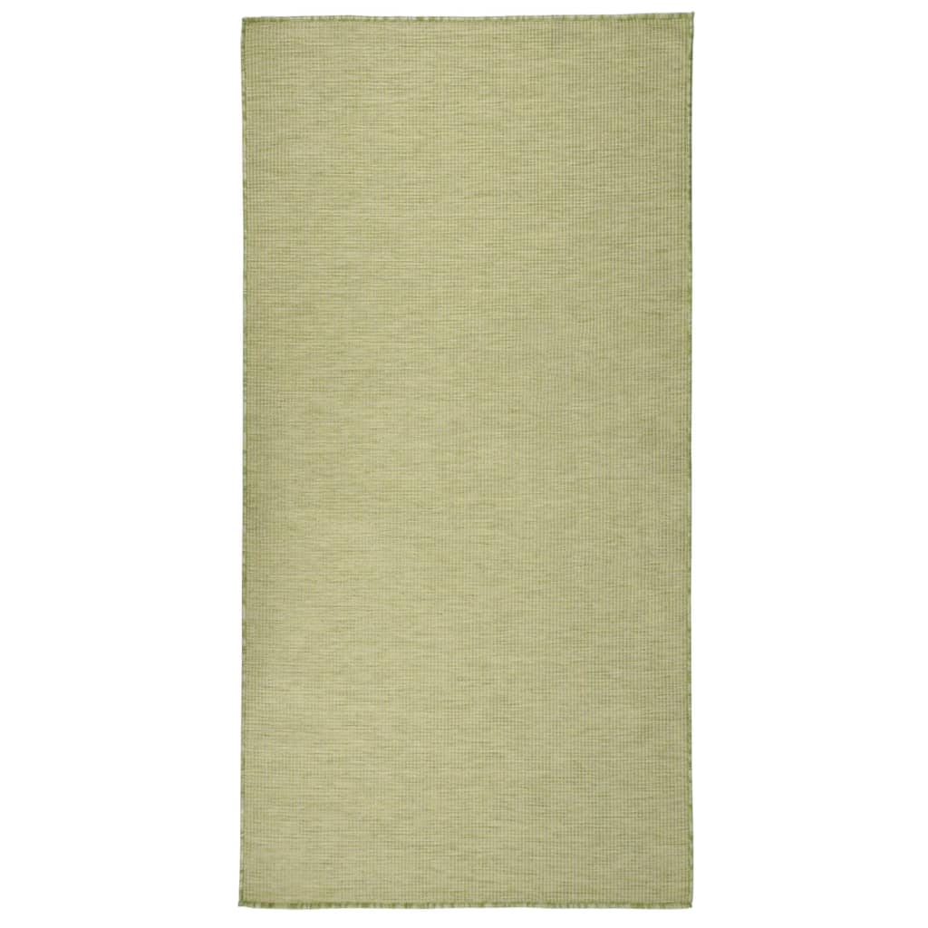 Buitenkleed platgeweven 100x200 cm groen is nu te koop bij PeponiXL, paradijselijk wonen!