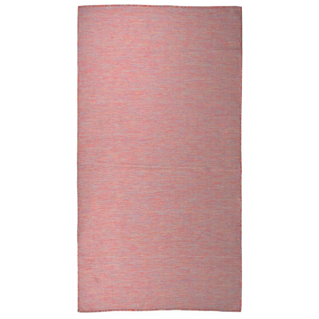 Buitenkleed platgeweven 80x150 cm rood is nu te koop bij PeponiXL, paradijselijk wonen!