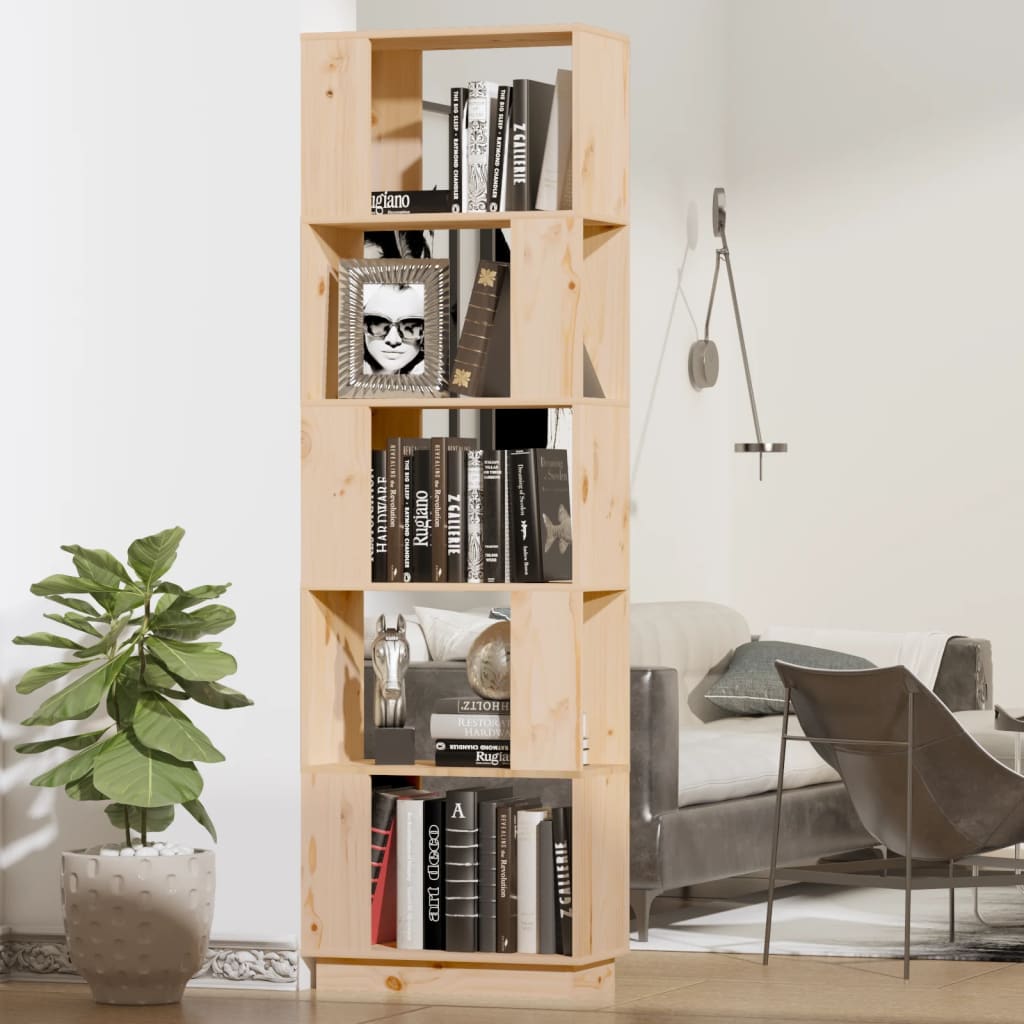Boekenkast/kamerscherm 51x25x163,5 cm massief grenenhout is nu te koop bij PeponiXL, paradijselijk wonen!