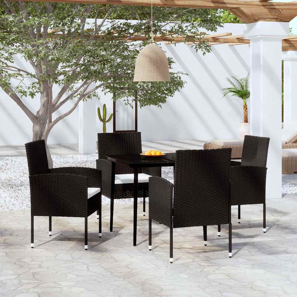 5-delige Tuinset zwart is nu te koop bij PeponiXL, paradijselijk wonen!