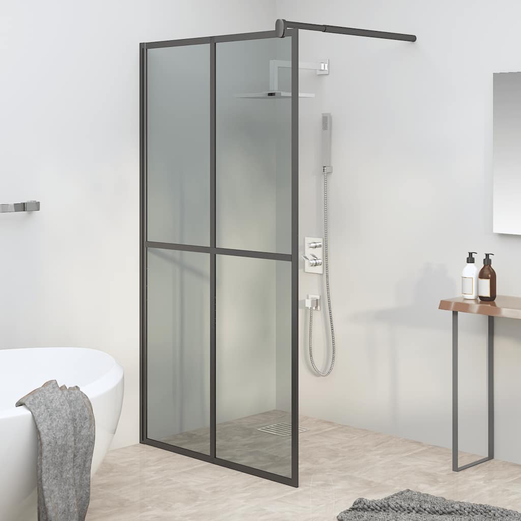 Inloopdouchescherm 118x190 cm donker gehard glas is nu te koop bij PeponiXL, paradijselijk wonen!