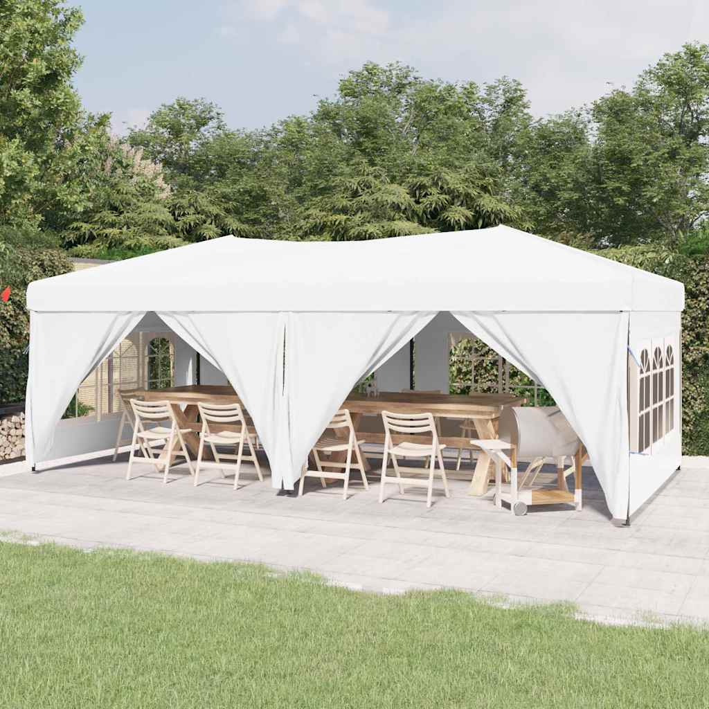 Partytent inklapbaar met zijwanden 3x6 m wit is nu te koop bij PeponiXL, paradijselijk wonen!