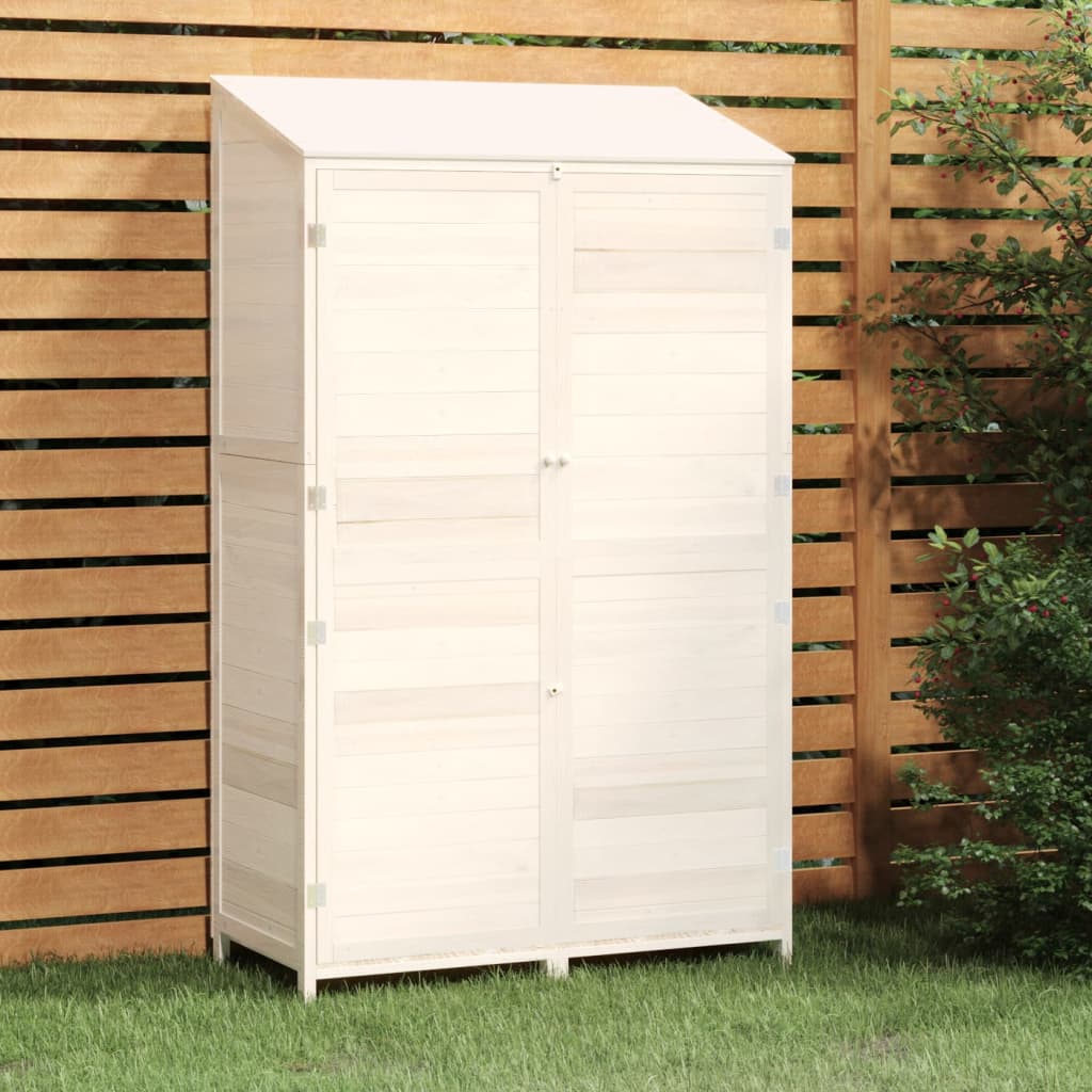 Tuinschuur 102x52x174,5 cm massief vurenhout wit is nu te koop bij PeponiXL, paradijselijk wonen!