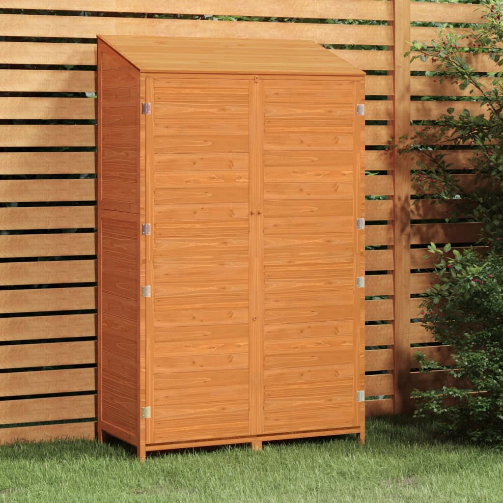 Tuinschuur 102x52x174,5 cm massief vurenhout bruin is nu te koop bij PeponiXL, paradijselijk wonen!