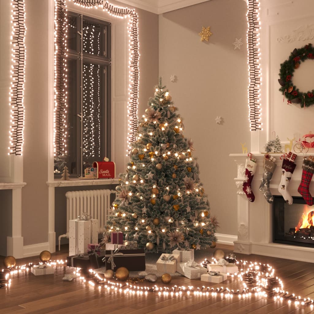 Lichtslinger cluster met 400 LED's warmwit PVC is nu te koop bij PeponiXL, paradijselijk wonen!