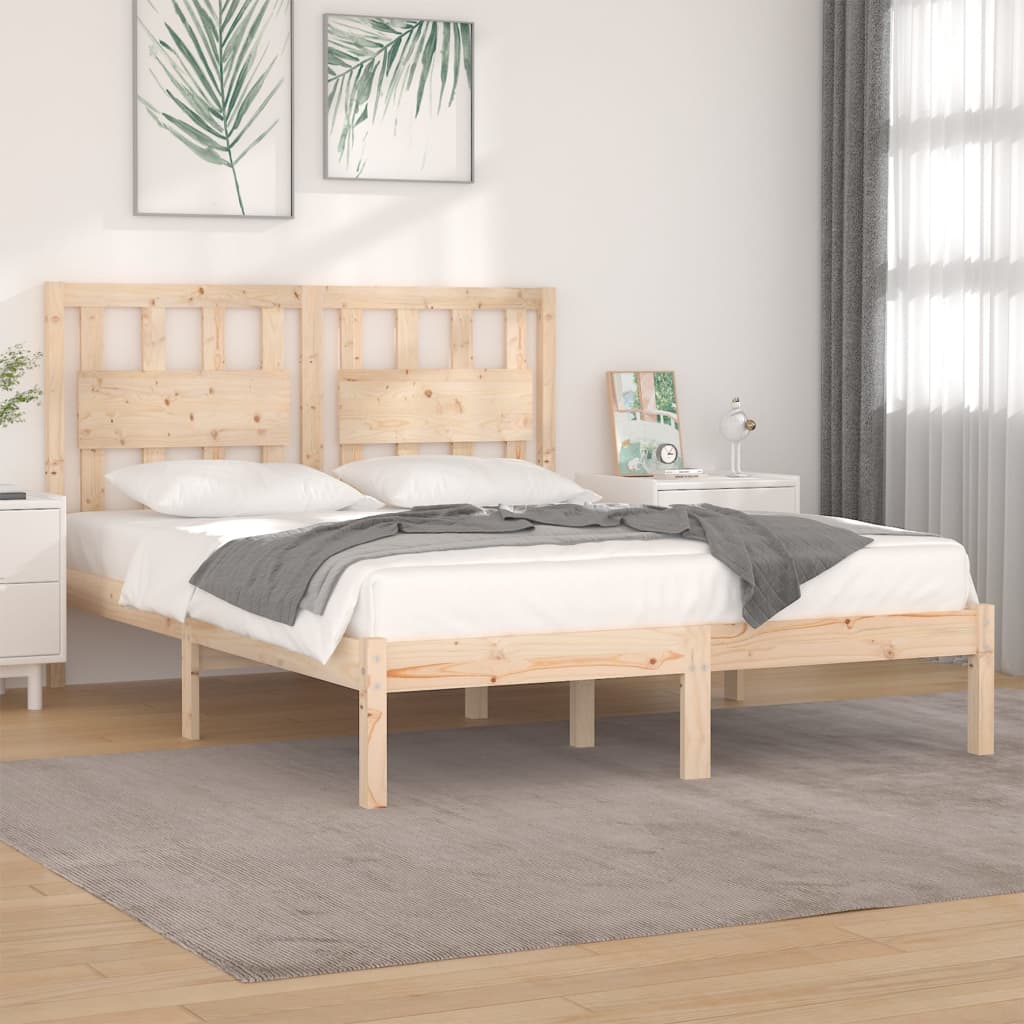 Bedframe massief grenenhout 120x190 cm is nu te koop bij PeponiXL, paradijselijk wonen!