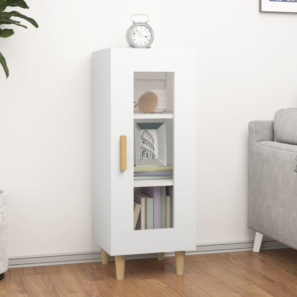 Dressoir 34,5x34x90 cm bewerkt hout wit is nu te koop bij PeponiXL, paradijselijk wonen!