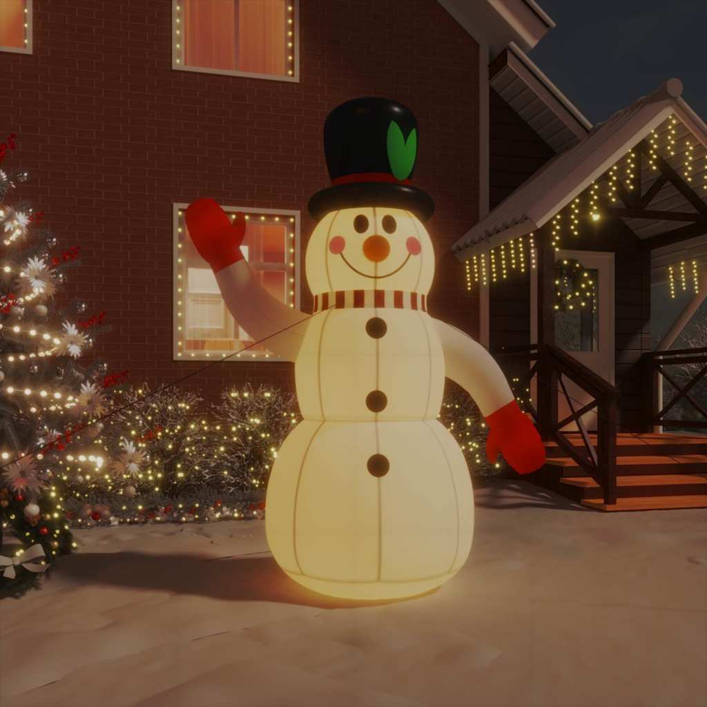 Opblaasbare Sneeuwman met LED's 240 cm is nu te koop bij PeponiXL, paradijselijk wonen!