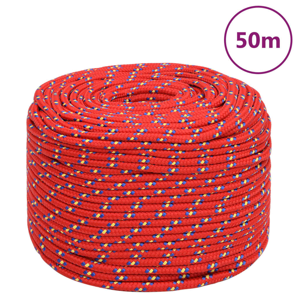 Boottouw 8 mm 50 m polypropyleen rood is nu te koop bij PeponiXL, paradijselijk wonen!