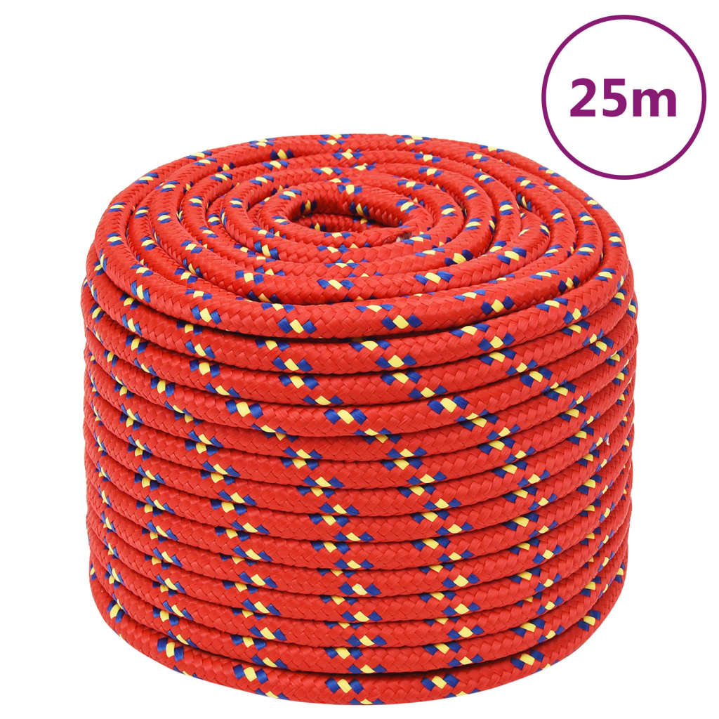 Boottouw 12 mm 25 m polypropyleen rood is nu te koop bij PeponiXL, paradijselijk wonen!