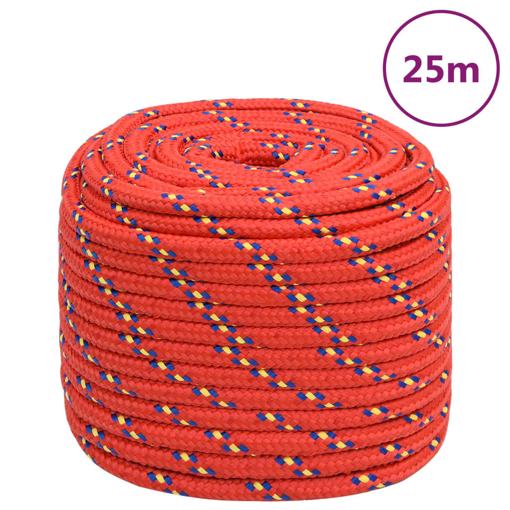 Boottouw 16 mm 25 m polypropyleen rood is nu te koop bij PeponiXL, paradijselijk wonen!