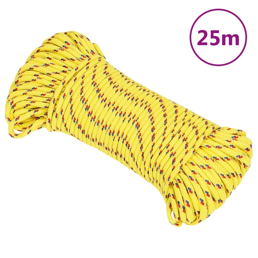 Boottouw 5 mm 25 m polypropyleen geel is nu te koop bij PeponiXL, paradijselijk wonen!
