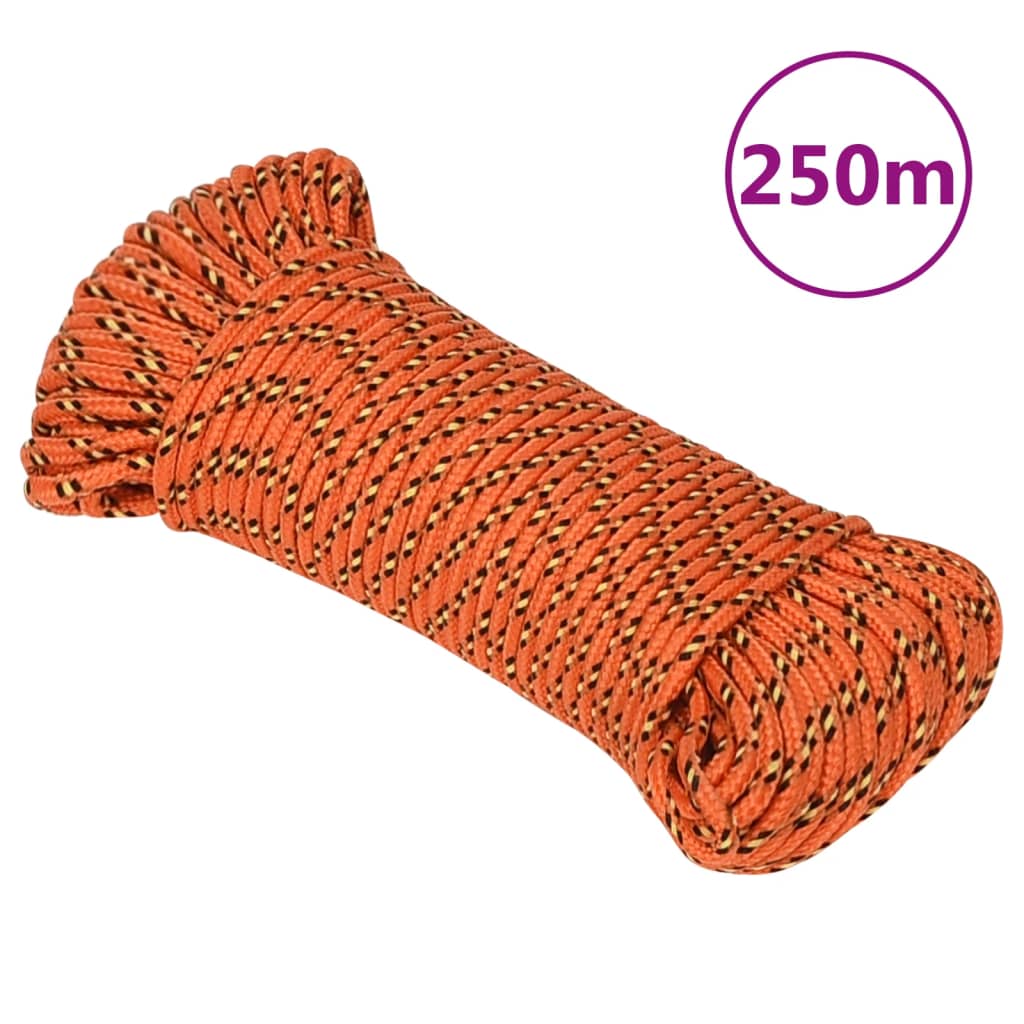 Boottouw 4 mm 250 m polypropyleen oranje is nu te koop bij PeponiXL, paradijselijk wonen!