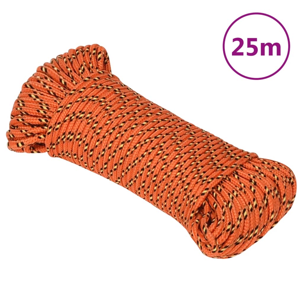 Boottouw 5 mm 25 m polypropyleen oranje is nu te koop bij PeponiXL, paradijselijk wonen!