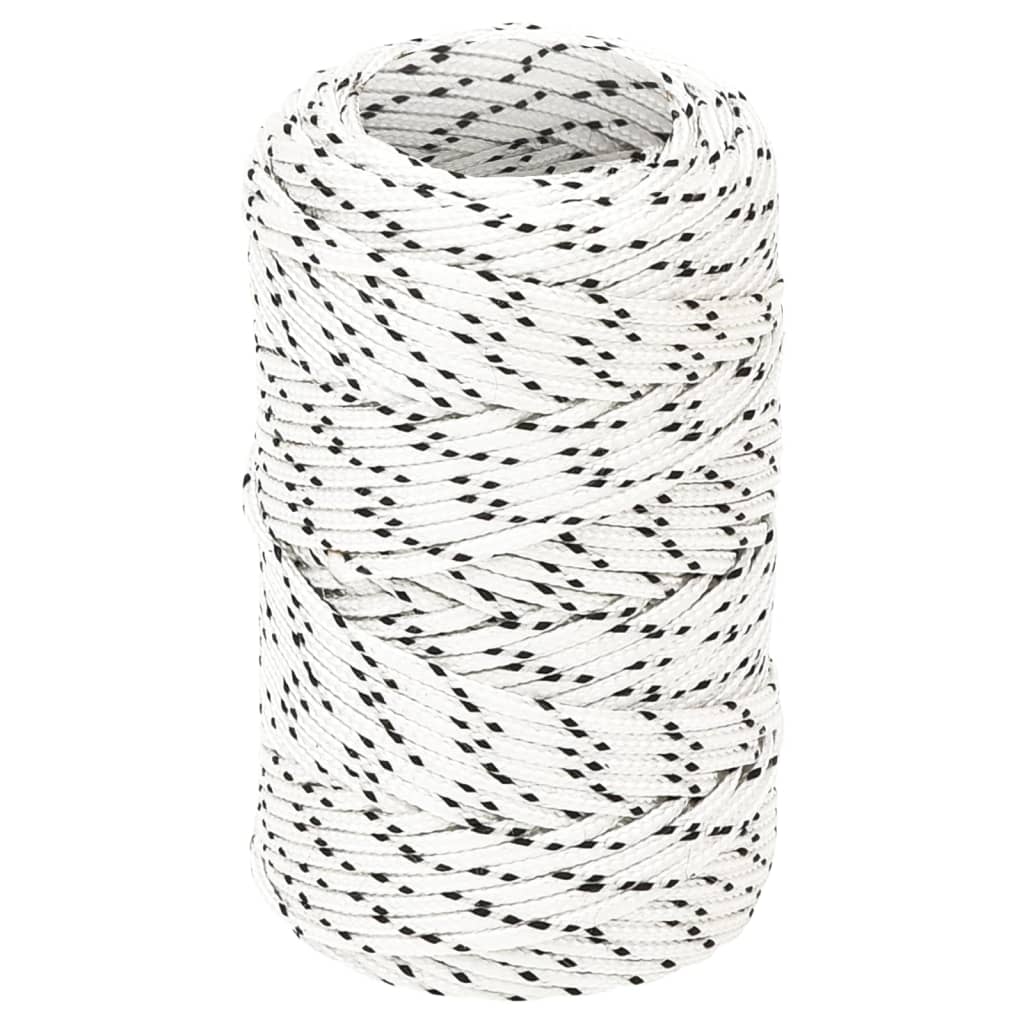 Boottouw gevlochten 2 mmx50 m polyester wit is nu te koop bij PeponiXL, paradijselijk wonen!