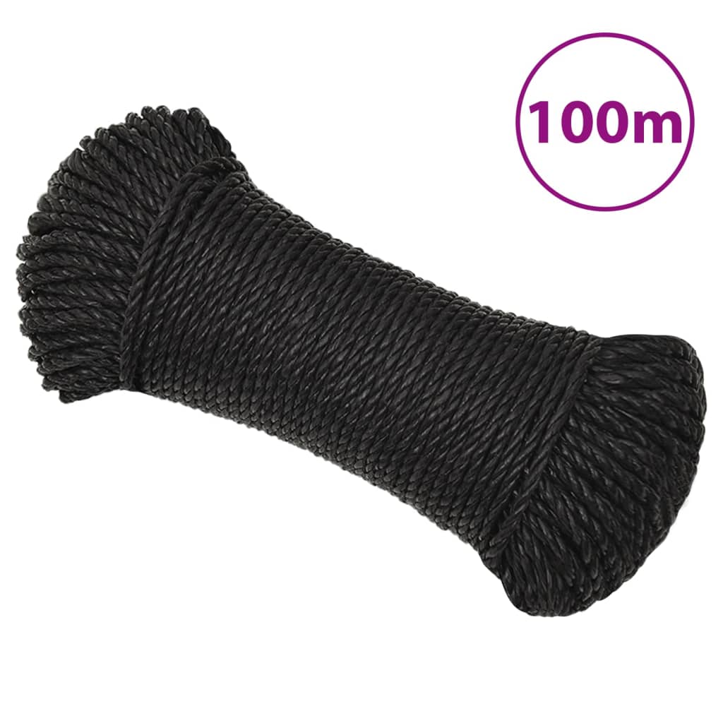 Werktouw 3 mm 100 m polypropeen zwart is nu te koop bij PeponiXL, paradijselijk wonen!