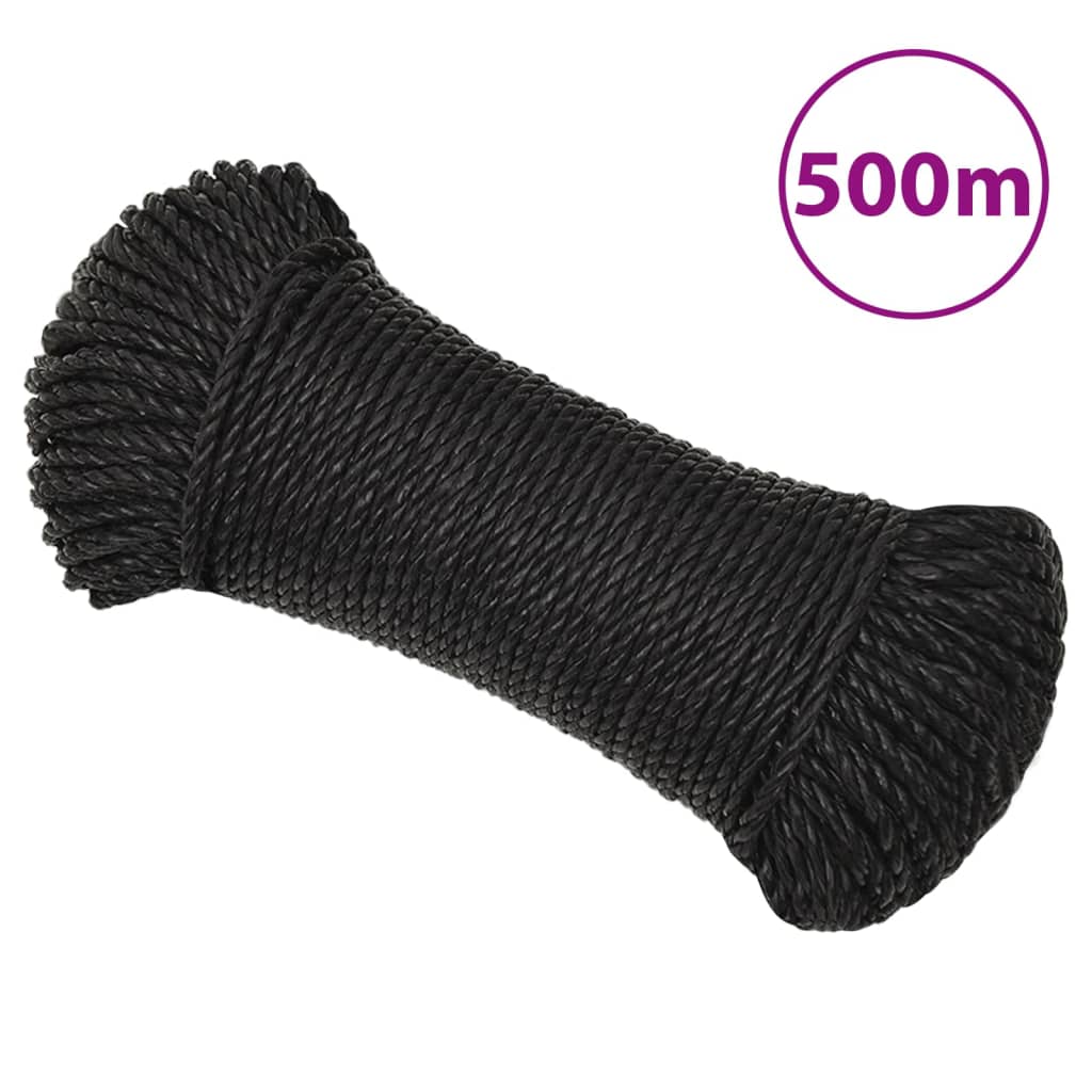 Werktouw 8 mm 500 m polypropeen zwart is nu te koop bij PeponiXL, paradijselijk wonen!