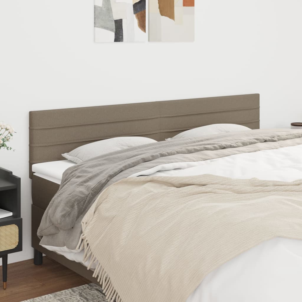 Hoofdborden 160x5x78/88 cm stof taupe is nu te koop bij PeponiXL, paradijselijk wonen!