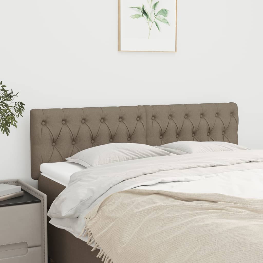 Hoofdborden 160x7x78/88 cm stof taupe is nu te koop bij PeponiXL, paradijselijk wonen!