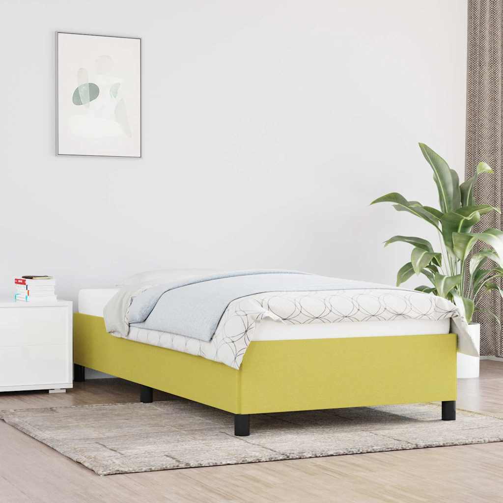 Bedframe stof groen 90x190 cm is nu te koop bij PeponiXL, paradijselijk wonen!