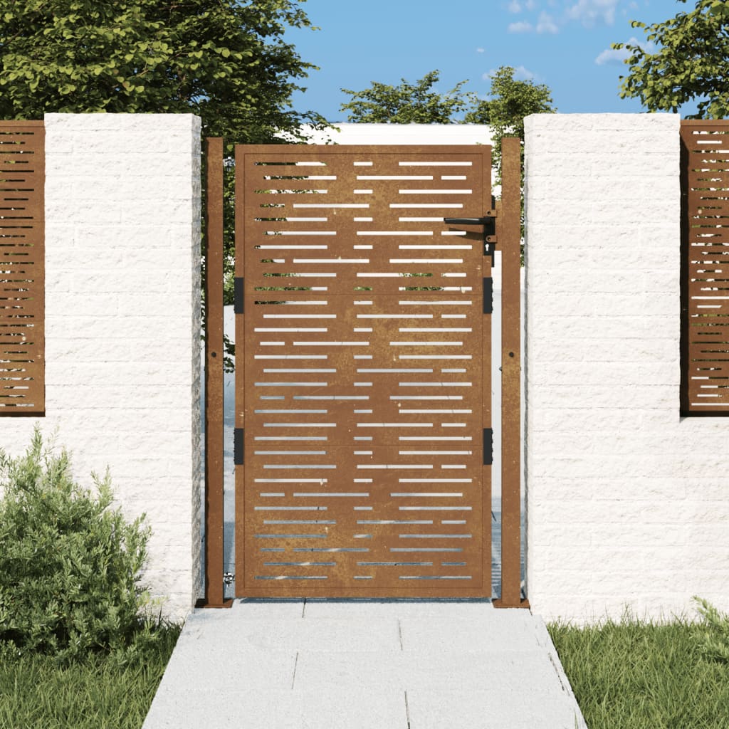 Poort vierkant 100x125 cm cortenstaal is nu te koop bij PeponiXL, paradijselijk wonen!
