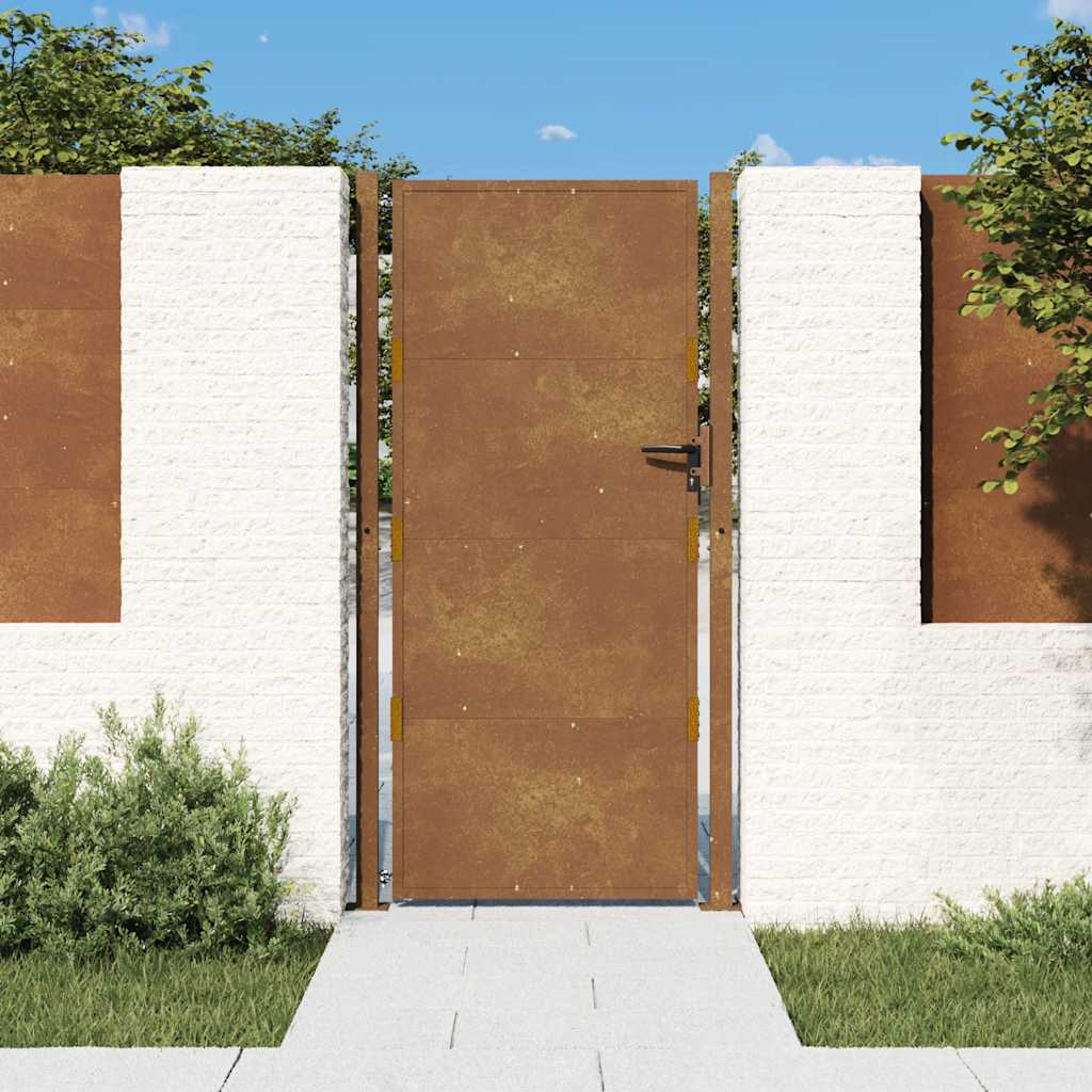 Poort 100x200 cm cortenstaal is nu te koop bij PeponiXL, paradijselijk wonen!