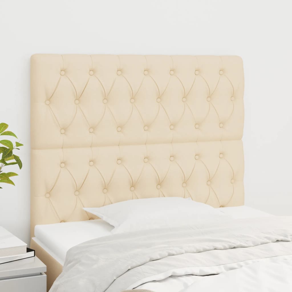 Hoofdbord crème 90x7x118/128 cm stof is nu te koop bij PeponiXL, paradijselijk wonen!