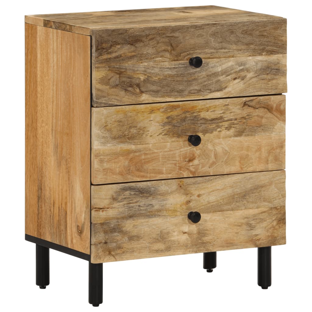 Nachtkastje 50x33x60 cm massief mangohout is nu te koop bij PeponiXL, paradijselijk wonen!