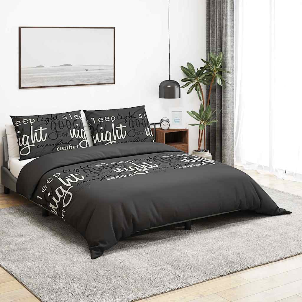 Dekbedovertrekset 260x240 cm katoen zwart is nu te koop bij PeponiXL, paradijselijk wonen!