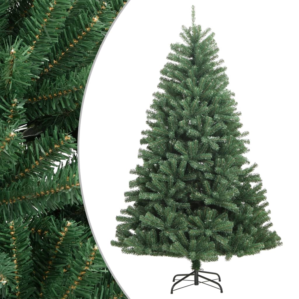Kunstkerstboom met scharnieren en standaard 240 cm groen is nu te koop bij PeponiXL, paradijselijk wonen!