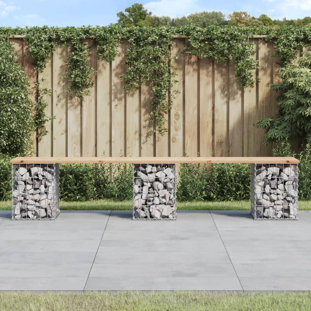 Tuinbank Schanskorfontwerp 203x31x42 cm massief grenenhout is nu te koop bij PeponiXL, paradijselijk wonen!