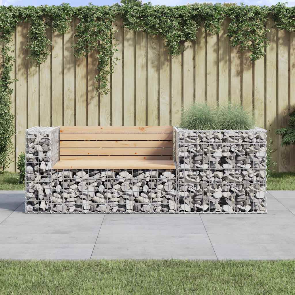 Tuinbank met schanskorf massief grenenhout is nu te koop bij PeponiXL, paradijselijk wonen!