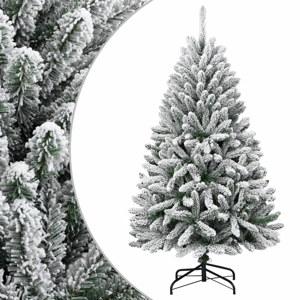 Kunstkerstboom met scharnieren en sneeuw 120 cm is nu te koop bij PeponiXL, paradijselijk wonen!