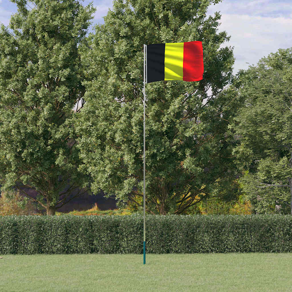 Vlag met vlaggenmast België 5,5 m aluminium is nu te koop bij PeponiXL, paradijselijk wonen!