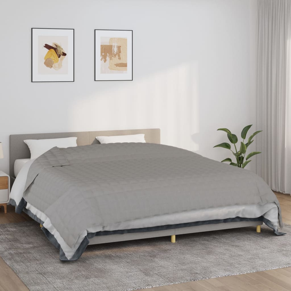 Verzwaringsdeken 235x290 cm 11 kg stof grijs is nu te koop bij PeponiXL, paradijselijk wonen!