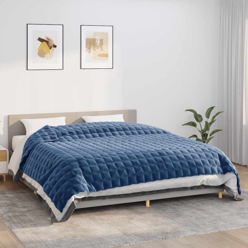 Verzwaringsdeken 235x290 cm 11 kg stof blauw is nu te koop bij PeponiXL, paradijselijk wonen!
