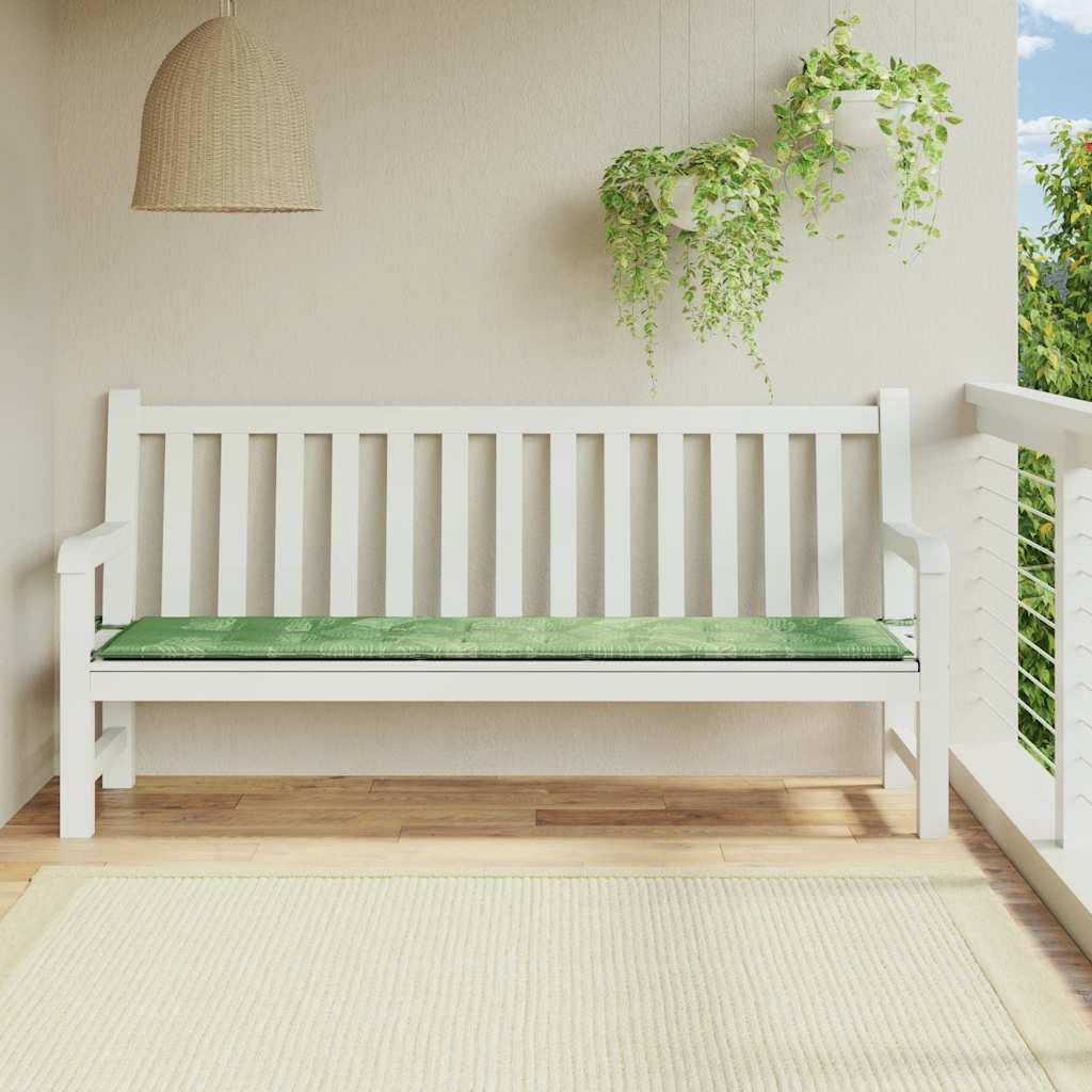 Tuinbankkussen bladpatroon 200x50x4 cm stof is nu te koop bij PeponiXL, paradijselijk wonen!