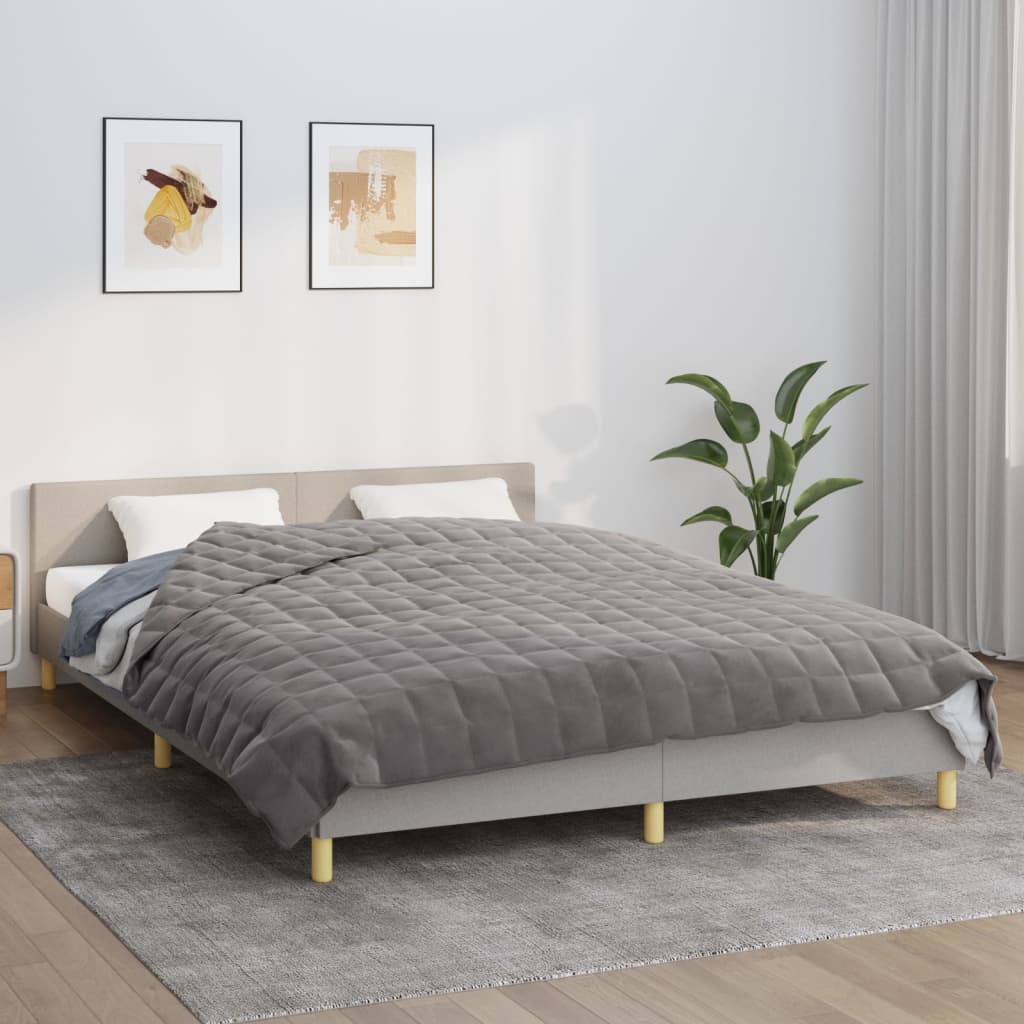 Verzwaringsdeken 200x220 cm 13 kg stof grijs is nu te koop bij PeponiXL, paradijselijk wonen!