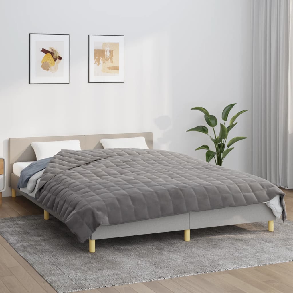 Verzwaringsdeken 220x240 cm 15 kg stof grijs is nu te koop bij PeponiXL, paradijselijk wonen!