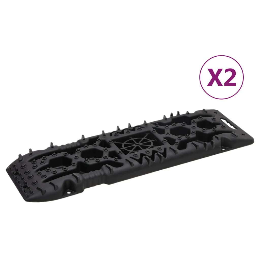 Gripplaten 2 st 107x31x7 cm nylon zwart is nu te koop bij PeponiXL, paradijselijk wonen!