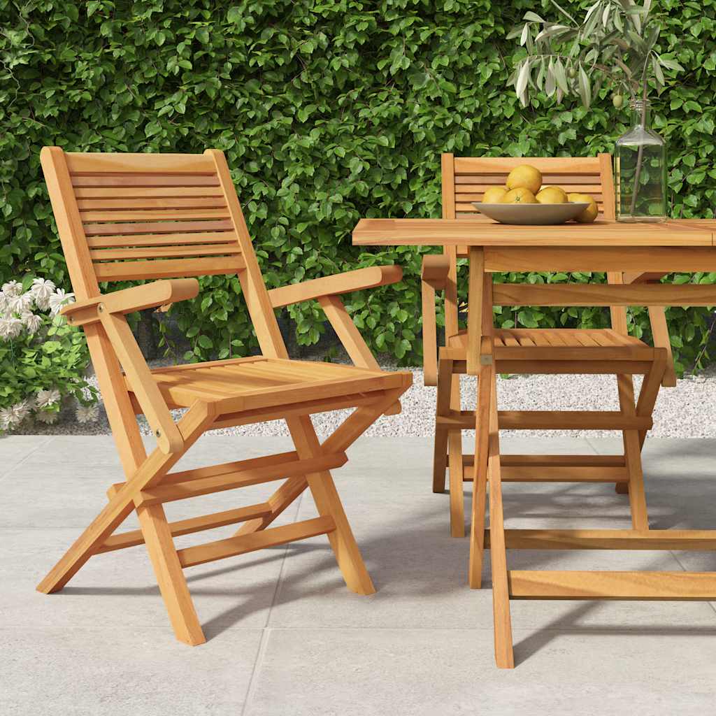 Tuinstoelen inklapbaar 2 st 55x62x90 cm massief teakhout is nu te koop bij PeponiXL, paradijselijk wonen!