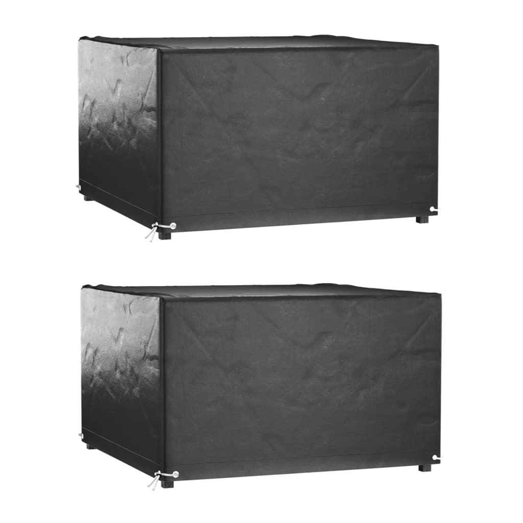 Tuinmeubelhoezen 2 st 8 ogen vierkant 132x132x80 cm is nu te koop bij PeponiXL, paradijselijk wonen!