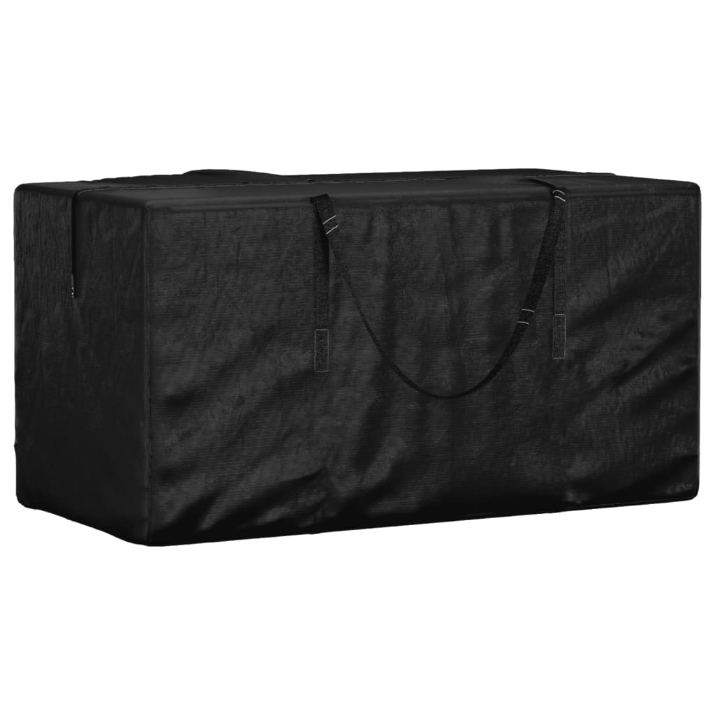 Opbergtas voor tuinkussens 150x75x75 cm polyetheen zwart is nu te koop bij PeponiXL, paradijselijk wonen!