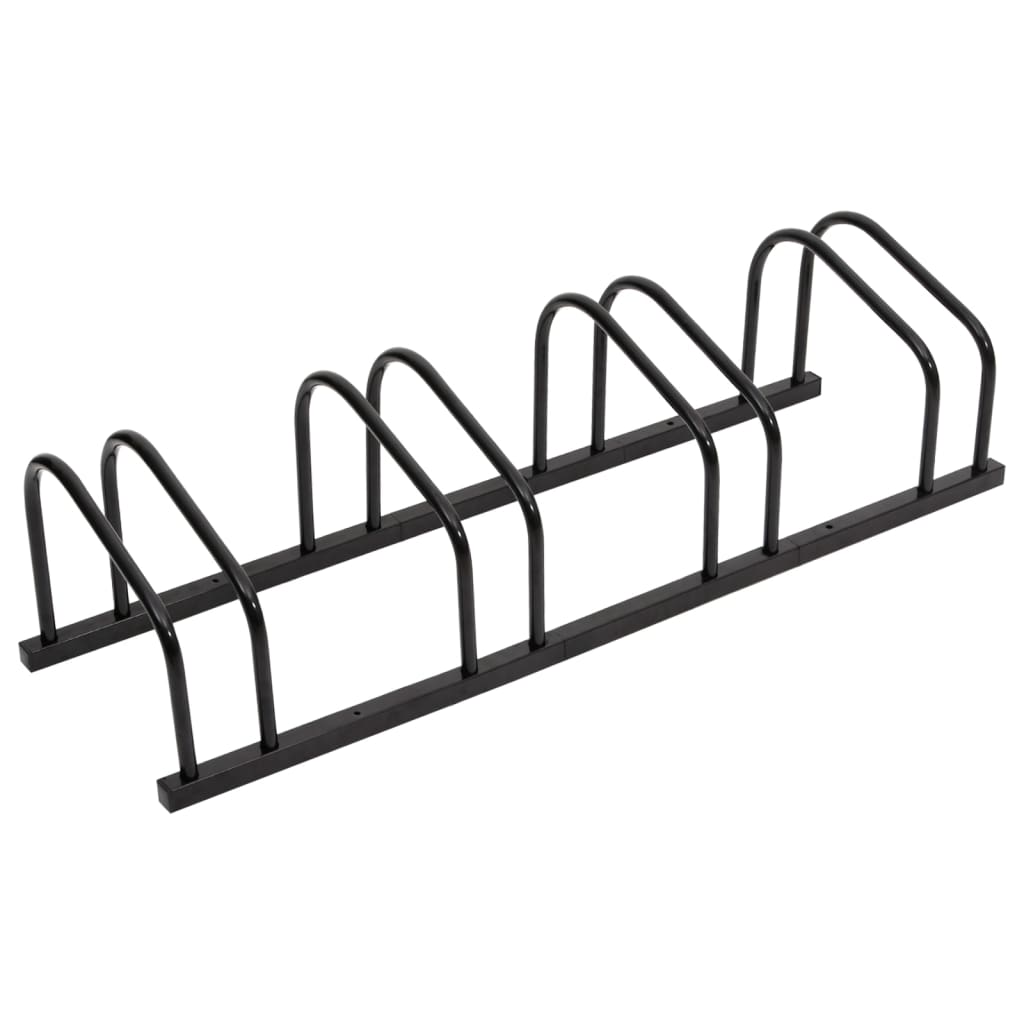 Fietsenrek voor 4 fietsen staal zwart is nu te koop bij PeponiXL, paradijselijk wonen!